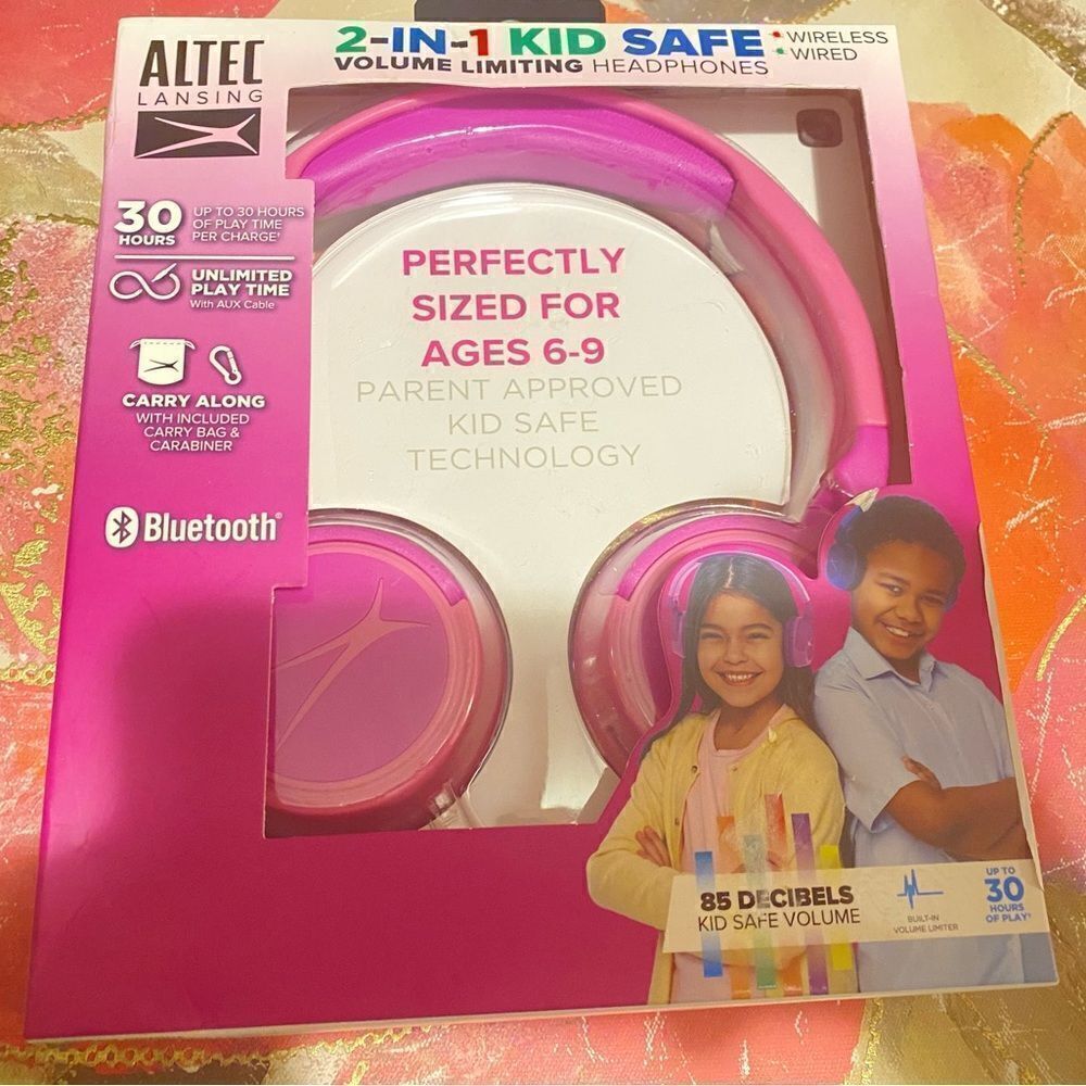 🛍️ Altec Lansing Kid Safe 2-in-1
Wireless Bluetooth up to 10 hours of pl…
